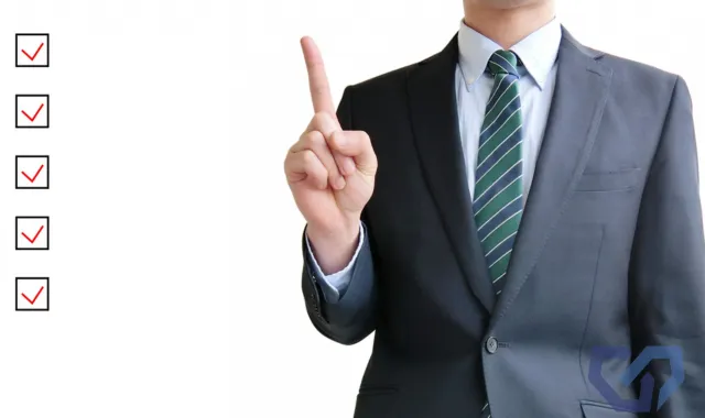 5つのチェックボックス