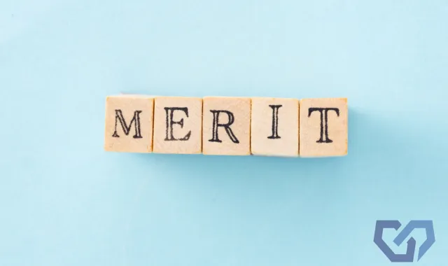MERITの文字