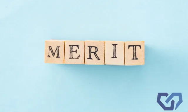 MERITの文字