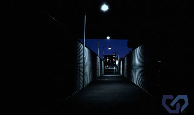 暗い夜道