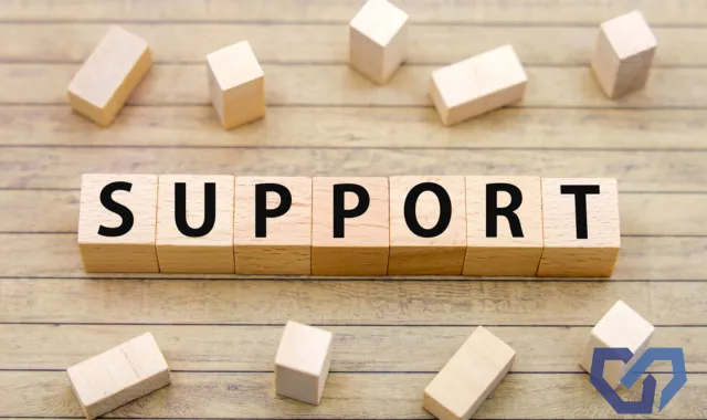 SUPPORTの文字